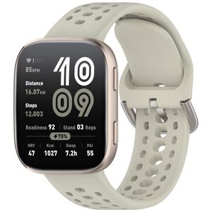 Fr Amazfit Bip 6 Schnellverschluss Design Silikon Ersatz Armband Grau