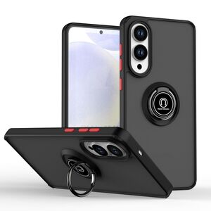 F�r Samsung Galaxy S25 Edge 5G Design TPU Schutz H�lle Schwarz / Rot