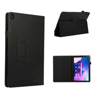 Fr Lenovo Tab M10 4. Gen / Tab 10.1 2025 Kunstleder Hlle Schwarz
