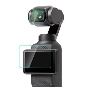 Fr DJI Osmo Pocket 3 PULUZ 2.5D 9H Hart Glas Set fr Kamera & Display