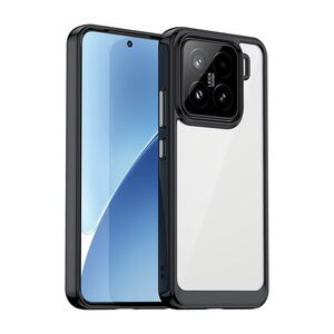 F�r Xiaomi 15 Colorful Series TPU / Acryl Hybrid H�lle Case Schwarz