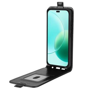 F�r Honor 400 Lite Vertikale Kunstleder Flip Schutz H�lle Schwarz