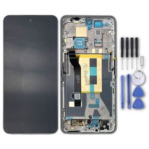Fr Nothing Phone 3a LCD Display mit Rahmen Ersatzteil Reparatur Silber