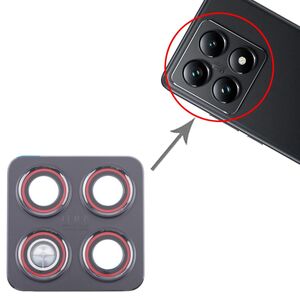 F�r Xiaomi 14T Kamera Linse Abdeckung Reparatur Ersatzteil Schwarz