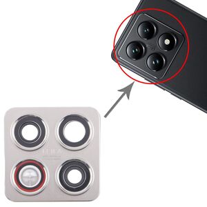 F�r Xiaomi 14T Kamera Linse Abdeckung Reparatur Ersatzteil Silber