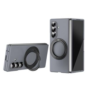 F�r Samsung Galaxy Z Fold7 5G Thunderbolt 360 Grad Ring H�lle Grau