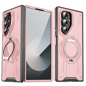 F�r Samsung Galaxy Z Fold7 5G MagSafe 360 Grad Ringhalter H�lle Rosa