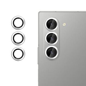 Fr Samsung Galaxy Z Fold7 5G Kamera 9H Hart Glas Schutz Ring Silber