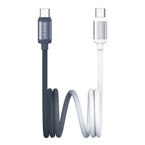 USAMS Type-C auf Type-C 60W Dual Color Schnelllade Daten Kabel 1,2m
