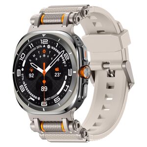 Fr Samsung Galaxy Watch Ultra 2 / Ultra 47mm Silikon Metall Arm Band