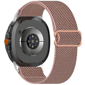 F�r Samsung Galaxy Watch 8 / 8 Classic Elastisches Nylon Armband Pink