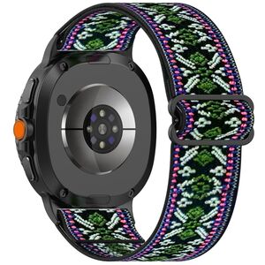 F�r Samsung Galaxy Watch 8 / 8 Classic Elastisches Nylon Arm Band M4