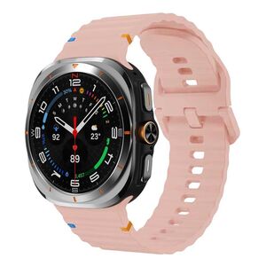 F�r Samsung Galaxy Watch 8 / 8 Classic Silikon Armband Rosa Gr��e: L