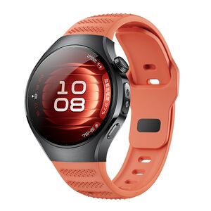Fr Huawei Watch 5 46mm Punktmuster Design Silikon Arm Band Orange