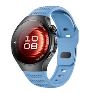 F�r Huawei Watch 5 46mm Punktmuster Design Silikon Ersatz Armband Blau
