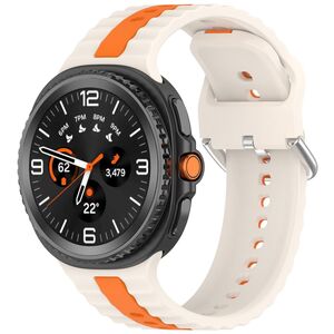Fr Samsung Galaxy Watch 8 / 8 Two Color Silikon Smart Watch Armband