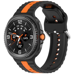 Fr Samsung Galaxy Watch 8 / 8 Two Color Silikon Smart Watch Armband