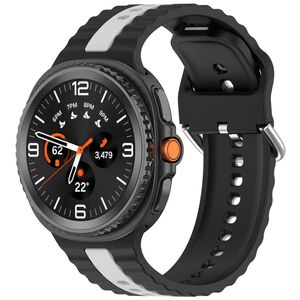 Fr Samsung Galaxy Watch 8 / 8 Two Color Silikon Smart Watch Armband