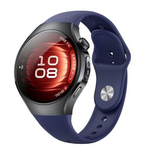 Fr Huawei Watch 5 46mm Silikon Reverse Verschluss Arm Band Dunkelblau