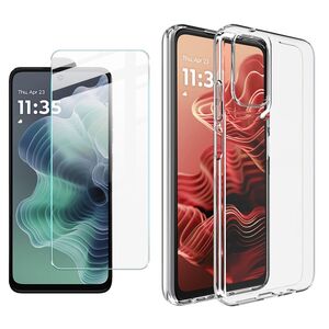 F�r Motorola Moto G35 5G Schutz Cover H�lle Tasche TPU Hart Glas Folie AUSWAHL