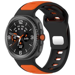 Fr Samsung Galaxy Watch 8 / 8 Classic Two Color Silikon Armband