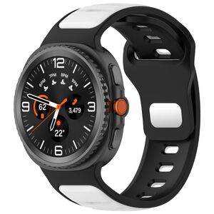 Fr Samsung Galaxy Watch 8 / 8 Classic Two Color Silikon Armband