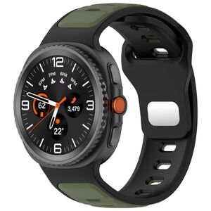 Fr Samsung Galaxy Watch 8 / 8 Classic Two Color Silikon Armband