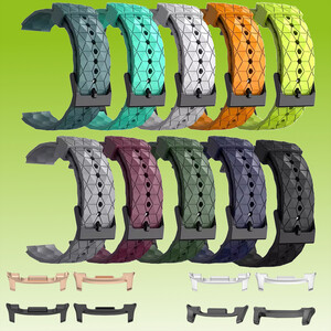 F�r Samsung Galaxy Watch 8 / 8 Classic / Ultra 2 Silikon Fu�ball Design Arm Band