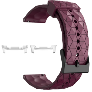 F�r Samsung Galaxy Watch 8 / 8 Classic / Ultra 2 Silikon Band Weinrot