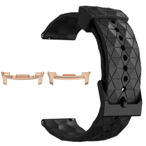 F�r Samsung Galaxy Watch 8 / 8 Classic / Ultra 2 Silikon Band Schwarz