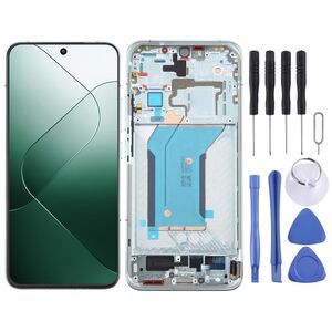 Fr Xiaomi 14 AMOLED LCD Display mit Rahmen Reparatur Ersatzteil Grn
