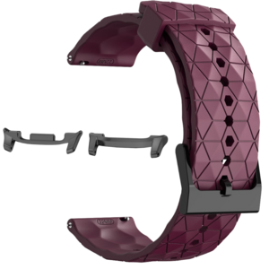 F�r Samsung Galaxy Watch 8 / 8 Classic / Ultra 2 Silikon Band Weinrot