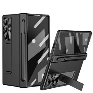 F�r Samsung Galaxy Z Fold7 5G H�lle Stand Stifthalter u. Stift Schwarz