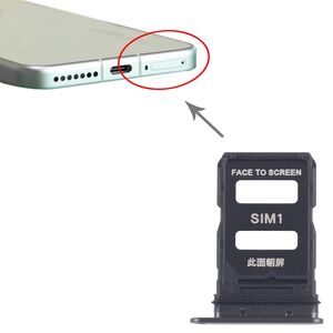 Fr Xiaomi 15 SIM Kartenhalter Dual SIM Card Tray Reparatur Ersatzteil Schwarz
