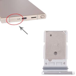 Fr Samsung Galaxy S25 Ultra SIM Kartenhalter Dual Tray Ersatzteil Wei