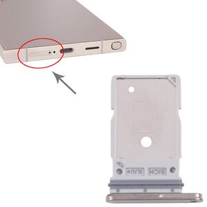 F�r Samsung Galaxy S25 Ultra SIM Kartenhalter Dual Tray Ersatzteil Gold