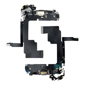 F�r Apple iPhone 15 Pro Ladeanschluss Dock Connector Ersatzteil Grau