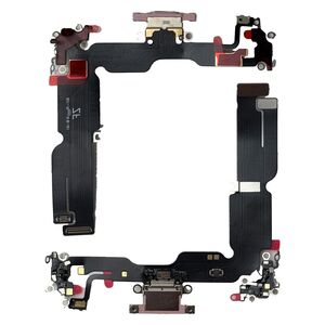 F�r Apple iPhone 15 Plus Ladeanschluss Dock Connector Ersatzteil Pink