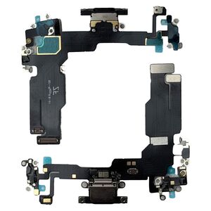 Fr Apple iPhone 15 Ladeanschluss Dock Connector Reparatur Ersatzteil Schwarz