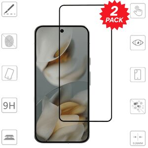 Fr Google Pixel 10 Pro XL 2x 3D Premium Full 9H 0,3mm Hart Glas Folie