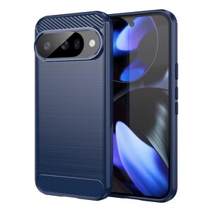 Fr Google Pixel 10 / 10 Pro Carbon Brushed TPU Schutz Hlle Blau