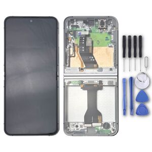 F�r Samsung Galaxy Z Flip7 FE GH82-37734B LCD Display mit Rahmen Ersatzteil Wei�
