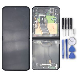F�r Samsung Galaxy Z Flip7 FE GH82-37734A LCD Display mit Rahmen Ersatz Schwarz