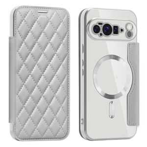 Fr Google Pixel 10 Pro XL Magsafe RFID Kunstleder Schutz Hlle Grau