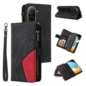 F�r Xiaomi Redmi A5 4G / Poco C71 Kunstleder Wallet H�lle Schwarz