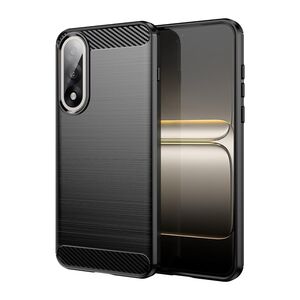 Fr OnePlus Nord 5 Carbon Fiber Brushed Design TPU Hlle Case Schwarz