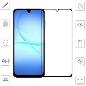 F�r Samsung Galaxy A17 5G / 4G 1x 3D Premium Full 9H 0,3mm Hart Glas