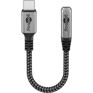 Goobay Adapter USB-C auf 3,5 mm Klinke AUX Audio Adapter Schwarz