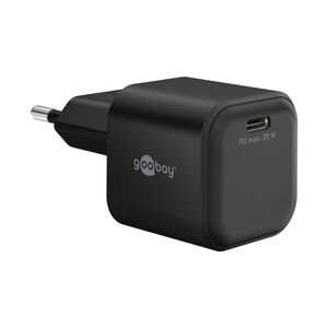 Goobay USB-C PD GaN Schnellladegert Nano 20 W Schwarz