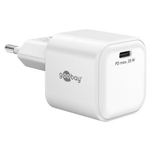 Goobay USB-C PD GaN Schnellladegert Nano 20 W Wei